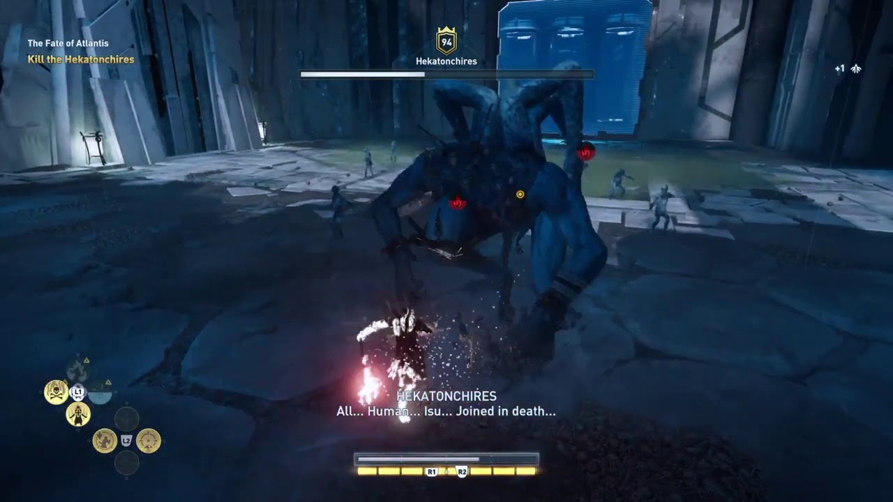 Assassins Creed Odyssey - final boss fight (Hekatonchires)