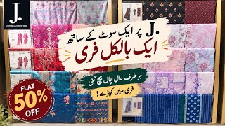 J. Sale today buy 1 GET 1 FREE 😱 | New Unstitched Collection 2026 | Junaid Jamshed Latest Collection