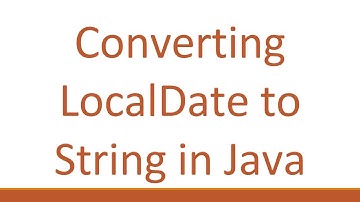 Converting LocalDate to String in Java