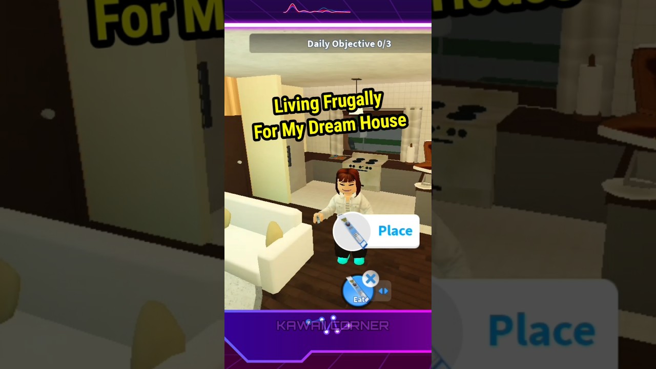 A Day In My Life In Bloxburg, Living Frugally For My Dream House, #roblox #robloxedit #games
