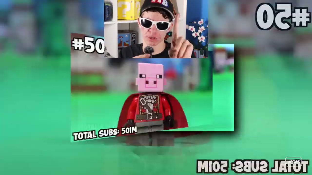 (YTPMV) 100 POPULAR YouTubers in LEGO Scan D Minor