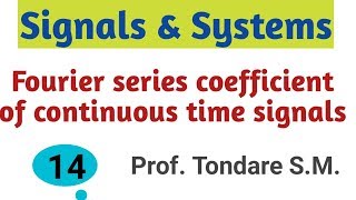 Fourier series| Fourier series coefficient Examples- Signals and systems