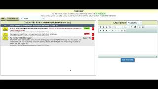 ADMIN: Creating Help Notes on every Page/Tab