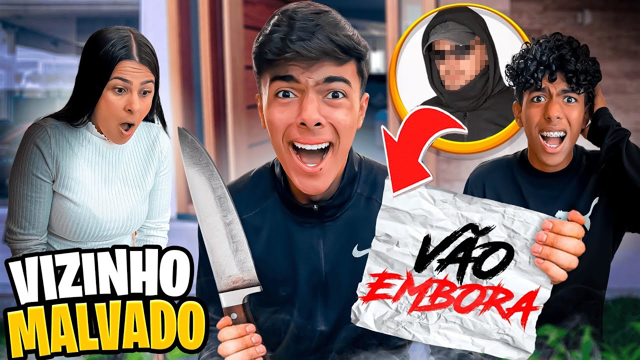 O VIZINHO ASS4SINO INVADIU A NOSSA CASA, VAMOS IR EMBORA…😰