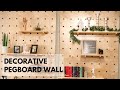 How To Make Decorative Pegboard Wall // The Poor Man's Guide