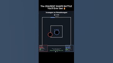 The CRAZIEST SHAPE BATTLE 🔫 #satisfying #viral #simulation