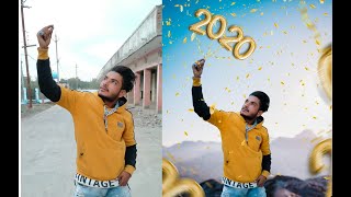 Happy New Year 2020 special photo editing tutorial - new year concept editing 2020 screenshot 3