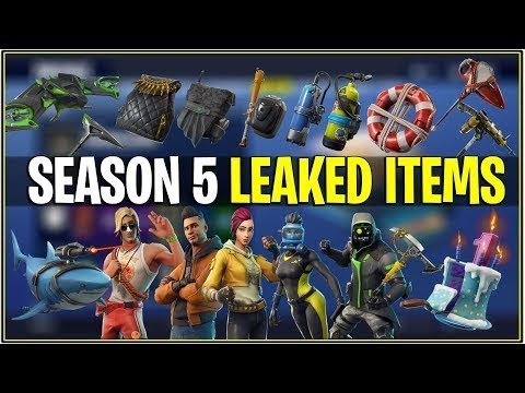 *NEW* LEAKED FORTNITE SEASON 5 EMOTES, SKINS, AND GLIDERS! - YouTube