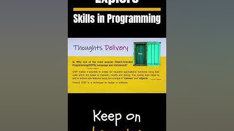 Why Object Oriented Programming was introduced? #shorts