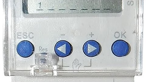 Digital Timer Programming Simplexa 601