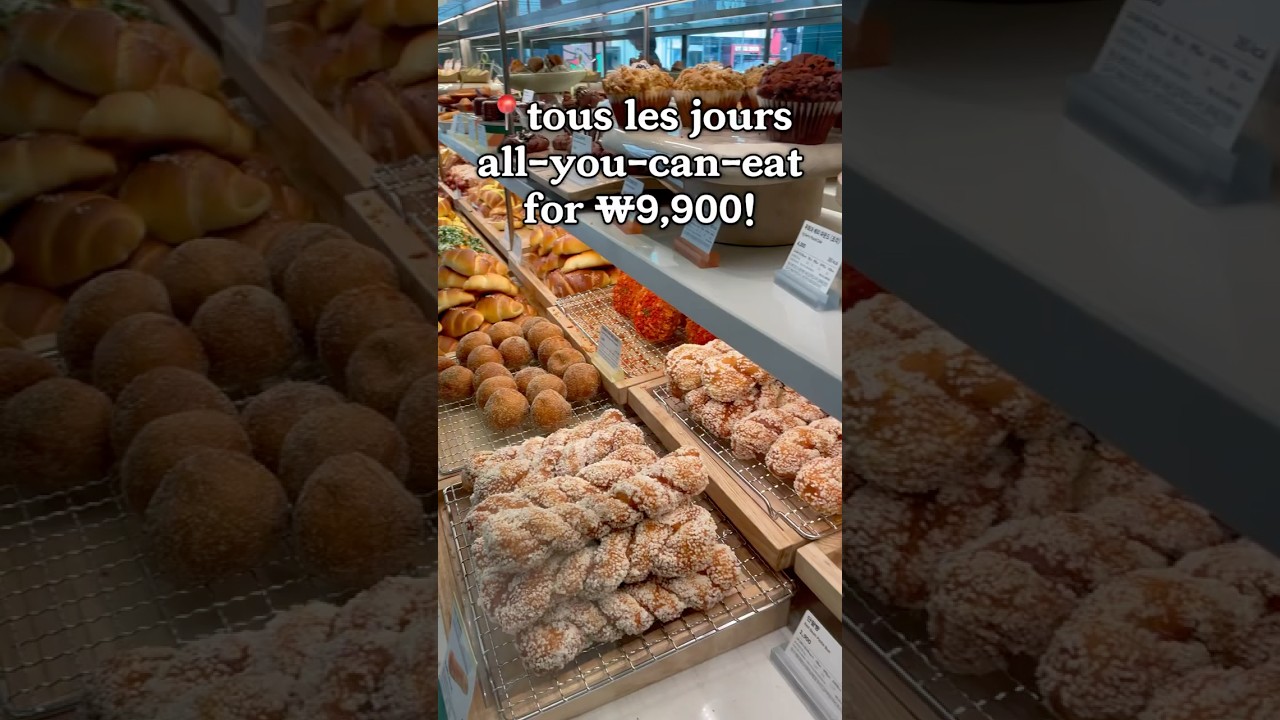 All You Can Eat Bread! 🍞🥐 Tous Les Jours in Gangnam 
