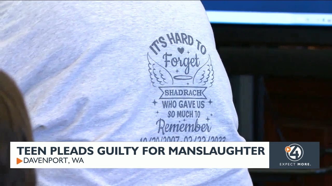 Teen pleads guilty to manslaughter in Reardan shooting - YouTube