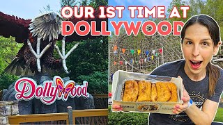 Dollywood Vlog 2024  Lightning Rod, Wild Eagle, FireChaser, Thunderhead, Dollywood Express