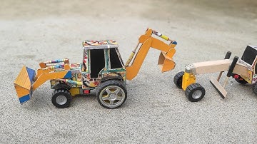 How to make matchbox tractor at home | Diy Mini tractor | Mini Tractor Science Project