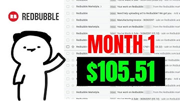 HOW I MADE $100 IN MY FIRST MONTH ON REDBUBBLE 2021