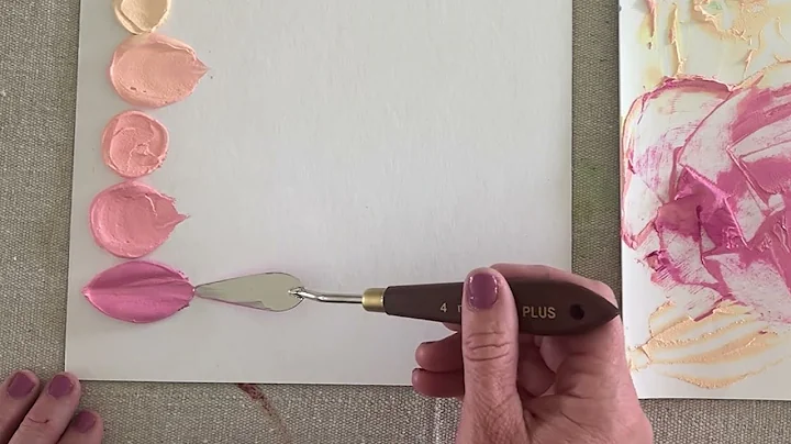 Texture Painting: Palette Knives to Create Leaf and Petal Shapes