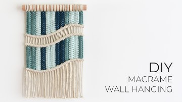 DIY MACRAME WALL HANGING with multi coloured square knots | How to macrame | Step by step tutorial