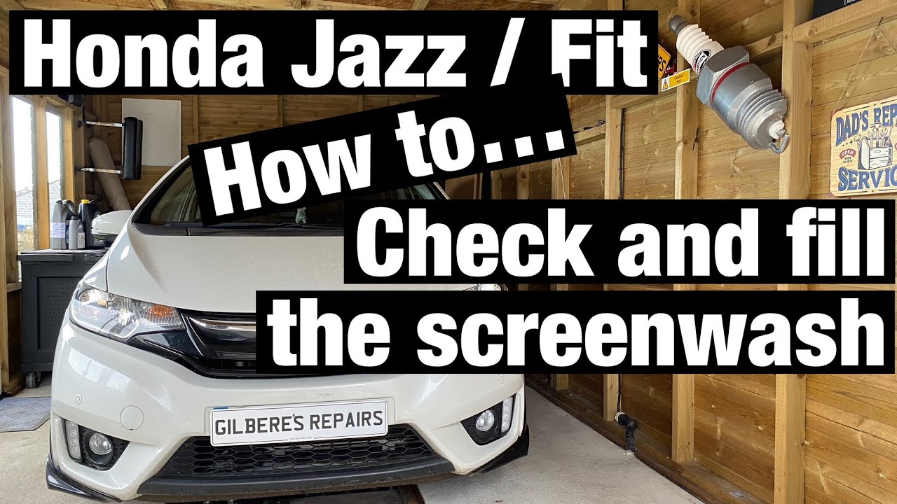 Honda Jazz / Fit Screen wash Fill YouTube