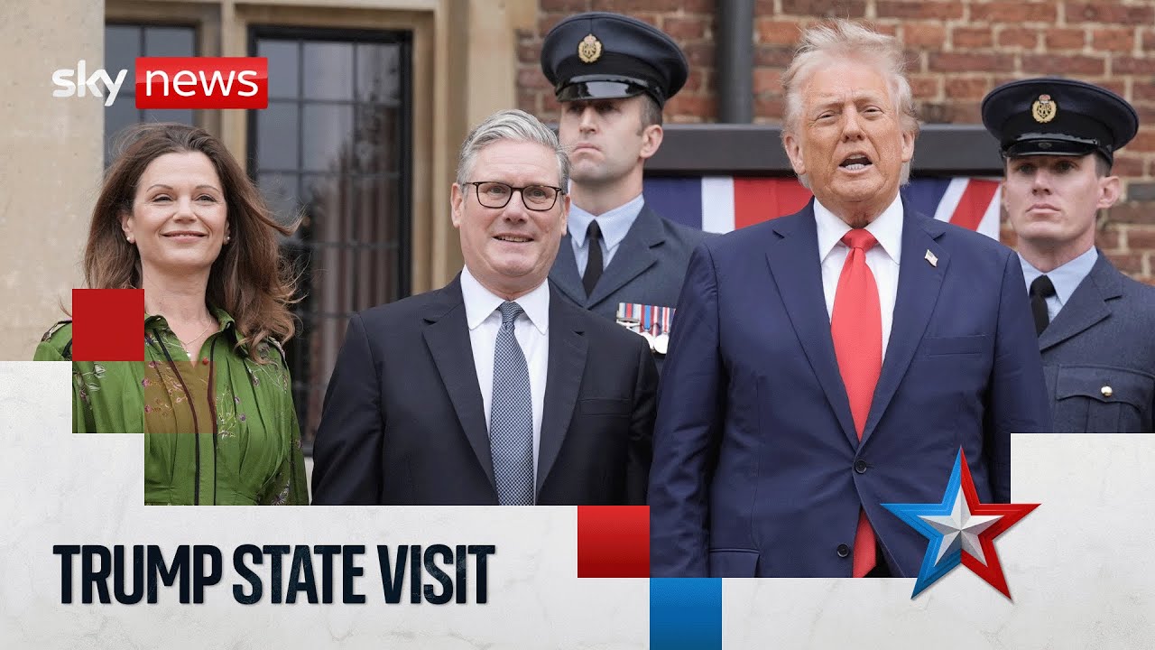 Trump arrives at Chequers to meet Starmer | Sky News coverage
