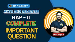 HAP - II Important Question | 2nd Semester | B. Pharma | AKTU Important Question | #sakshirajput