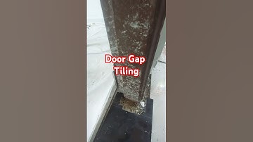 Door gap tile laying hacks #floortiles