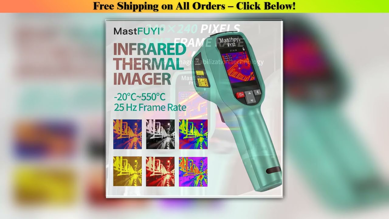 MASTFUYI Rechargeable Thermal Imaging Camera Handheld Thermal Imager -20~550 Waterproof Dustproof