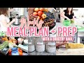 🛒🥬 WEEKLY MEAL PLAN + PREP WITH ME + GROCERY HAUL