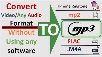 Convert Video/Audio To Mp3,iPhone Ringtone,wav,m4a,flac,ogg,mp2,amr Without Using Any Software