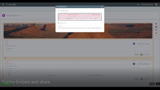 Forms Embed and share