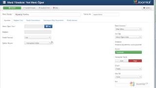 Chronoforms Formu Joomla Menuye Ekleme