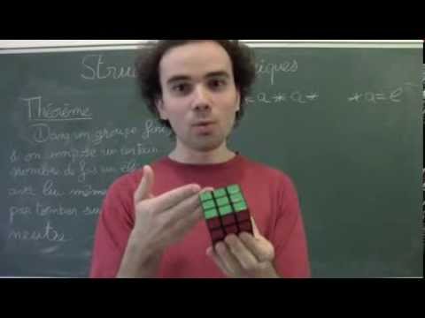Structures algébriques 8 (Un résultat de la théorie des groupes appliqué au rubik's cube)