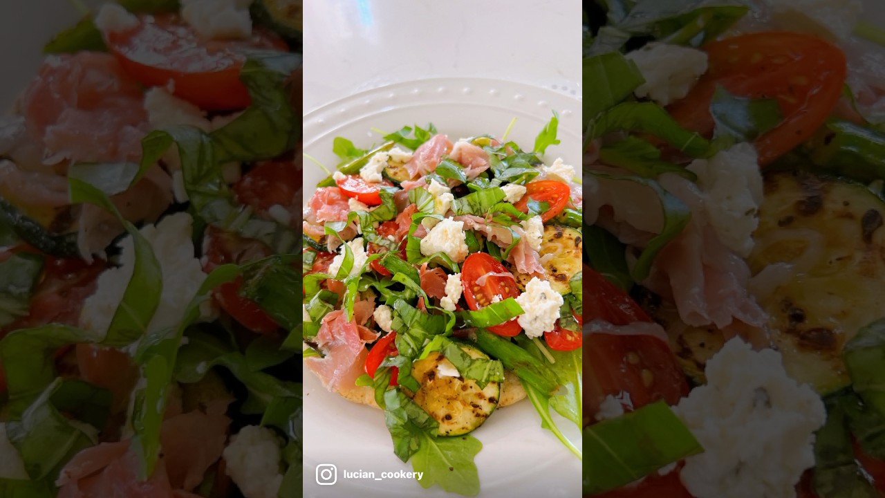 Feeling fresh and healthy with this delicious Boursin Prosciutto Flatbread Pizza ! 🥗✨ 