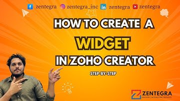 How to Create a Widget in Zoho Creator | Step-by-Step Guide!