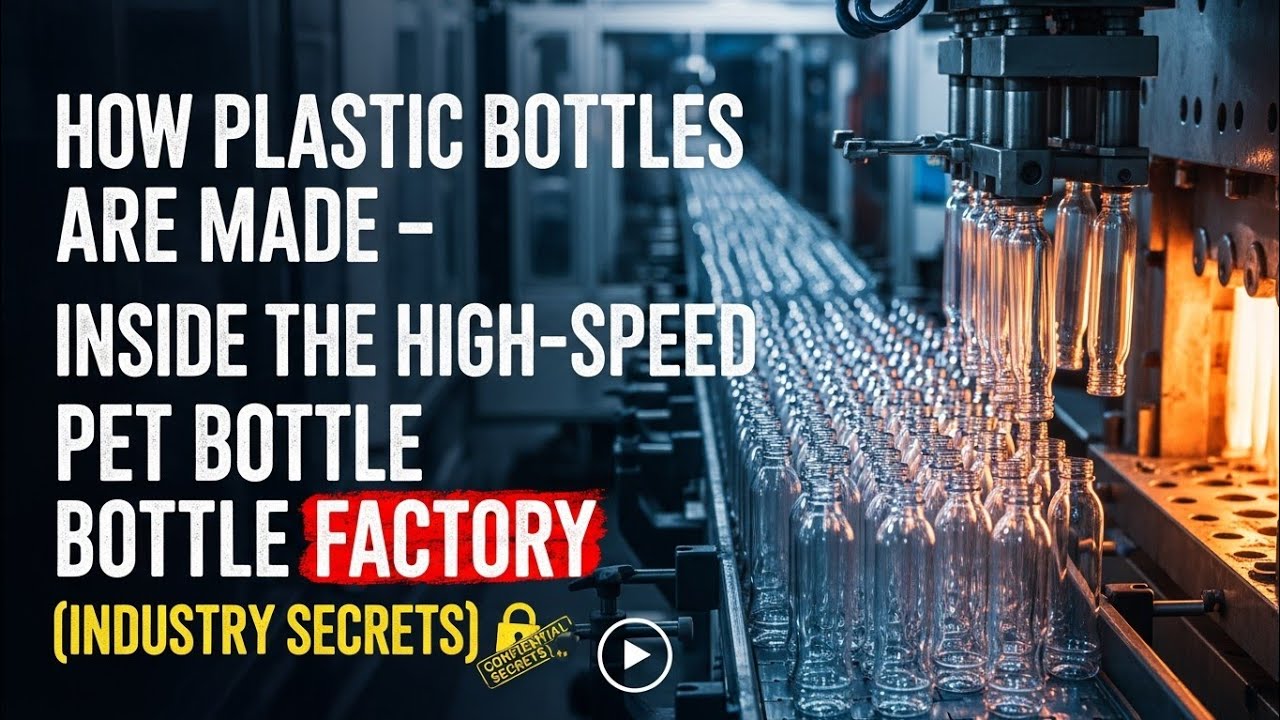 How Plastic Bottles Are Made – Inside the High-Speed PET Bottle Factory (Industry Secrets)