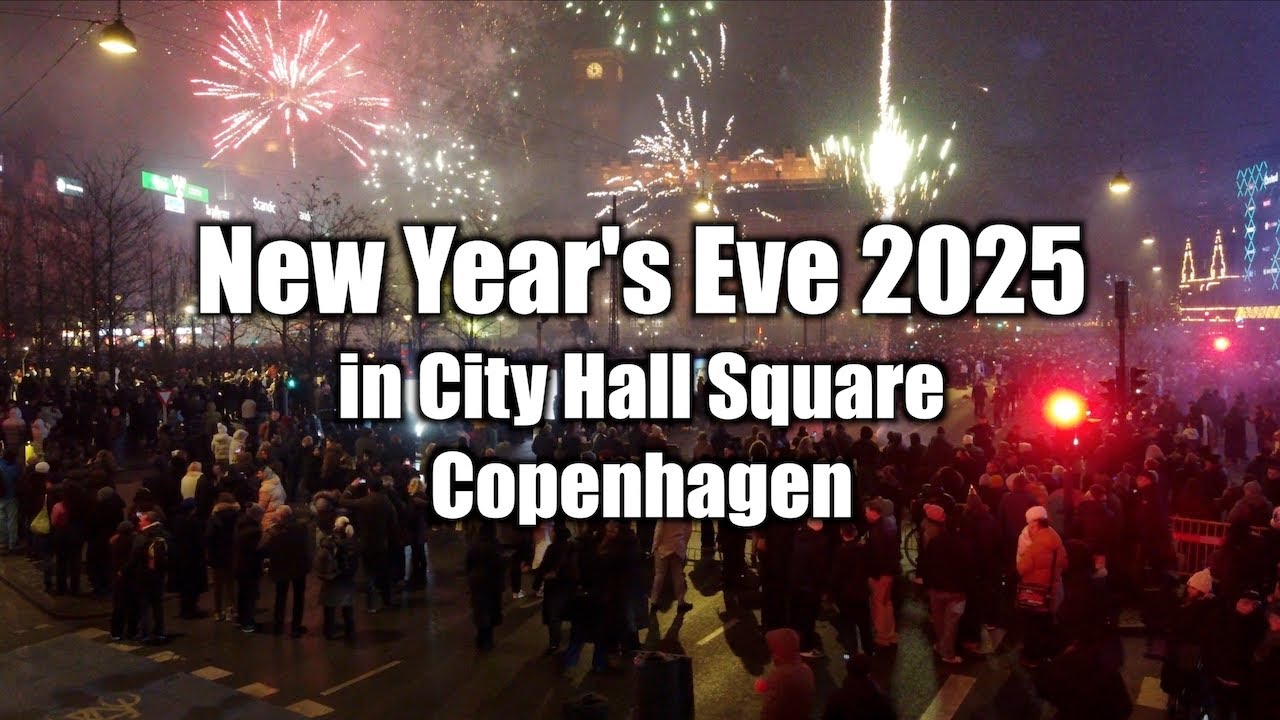 Nytårsaften 2025 på Rådhuspladsen