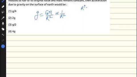 The acceleration due to gravity on the Earth