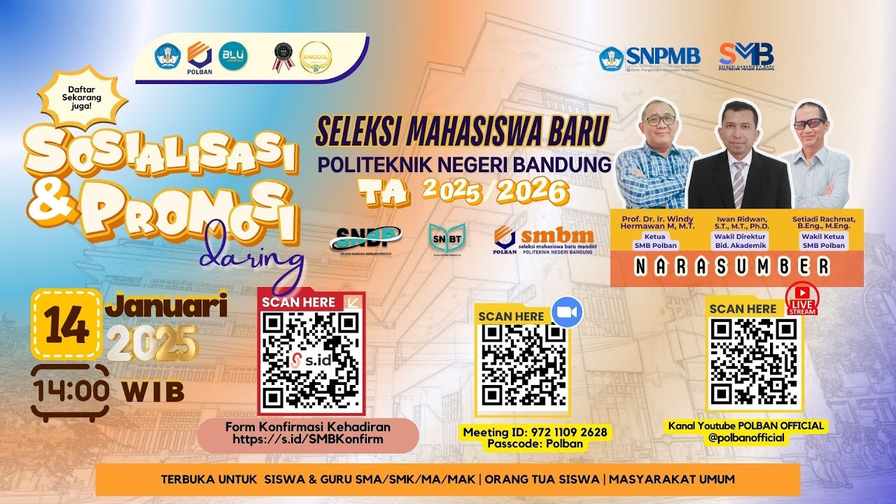 !14 14! Sosialisasi dan Promosi SMB Polban 2TA 2025/2026 #smbpolban #sospro #daringsesion