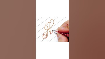 "Nikunj" in cursive writing #shorts #youtubeshorts #calligraphy #cursive #handwriting