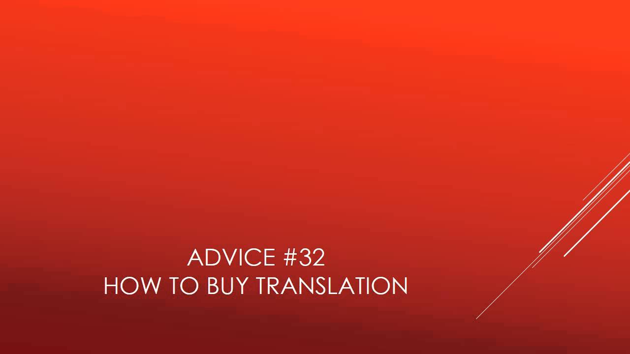 Translation Client Guidance #32