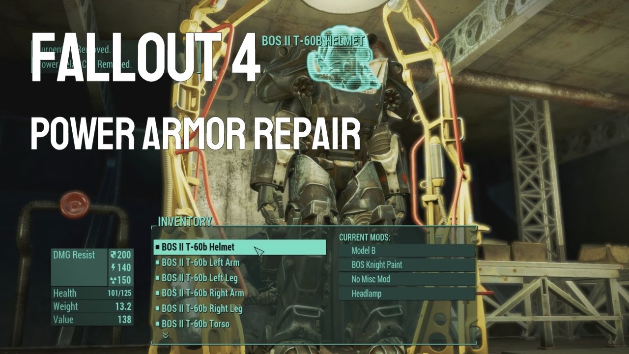 Fallout 4 ☢️ - how to repair the Power Armor