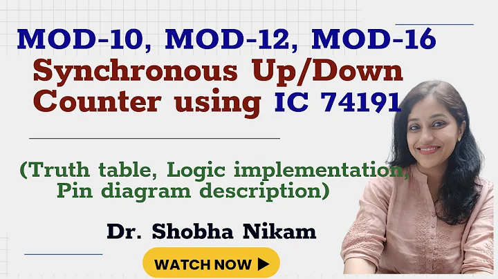 Mod-10, Mod-12 & Mod-16 MOD-N Synchronous Up/Down Counters using IC 74191