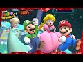 Super Mario 3D World for Switch ᴴᴰ | World Mushroom (All Green Stars & Stamps) 4-P with Rosalina