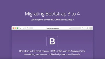 Migrate from Bootstrap 3 to 4 Version