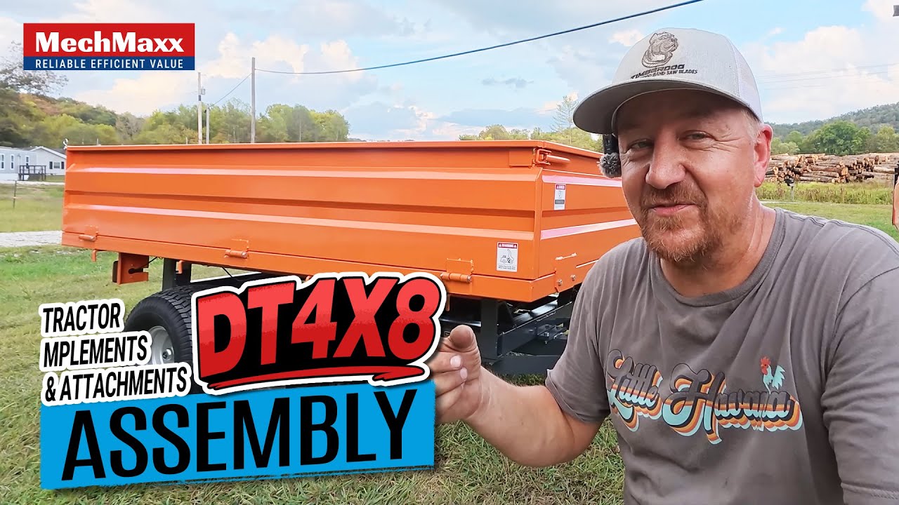 Видео по сборке самосвального прицепа MechMaxx грузоподъемностью 2 тонны, DT4X8