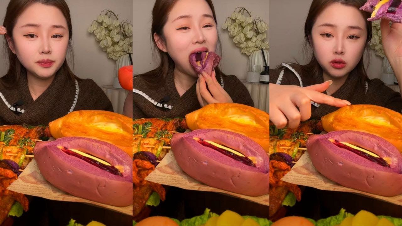 Spicy Food Mukbang ASMR | Eating Giant Corn & Braised Meat