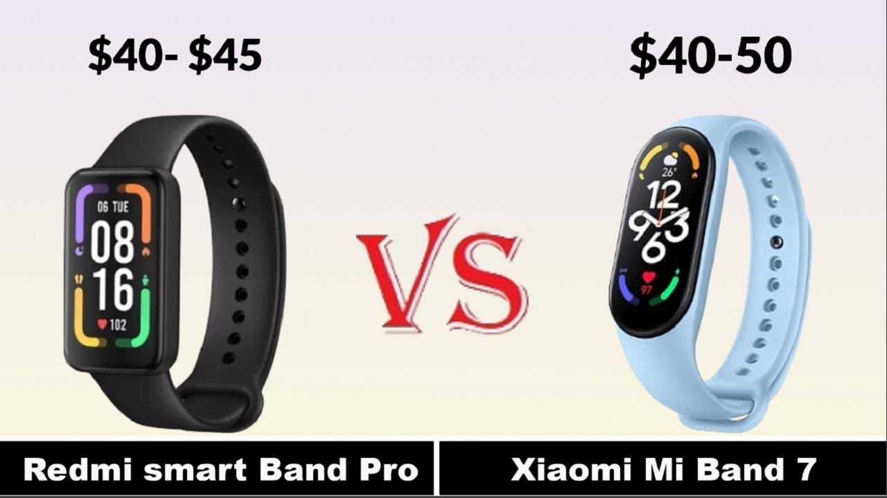 xiaomi mi band 7 vs redmi smart band pro comparison 