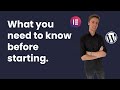 What you need to know before building websites