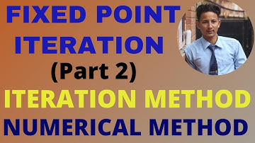 Fixed Point Iteration in Nepali |(Part 2) | Iteration Method | Numerical Method | calculator Trick |