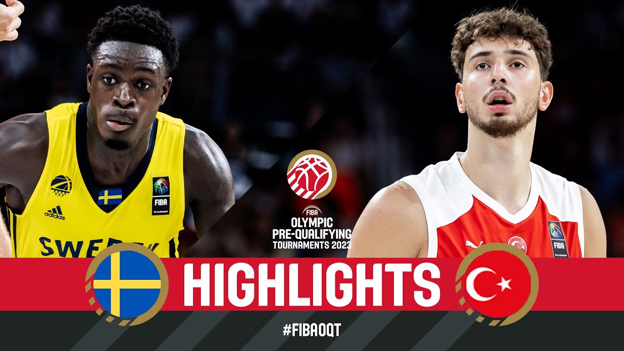 Sweden 🇸🇪 v Turkiye 🇹🇷 | Semi-Finals Highlights | FIBA Olympic Pre