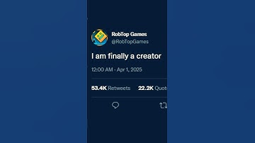 RobTop Got Creator Points! (Geometry Dash)